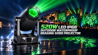 โปรเจคเตอร์ Gobo โปรเจคเตอร์ LED 520W IP66 สำหรับใช้ภายนอกอาคาร