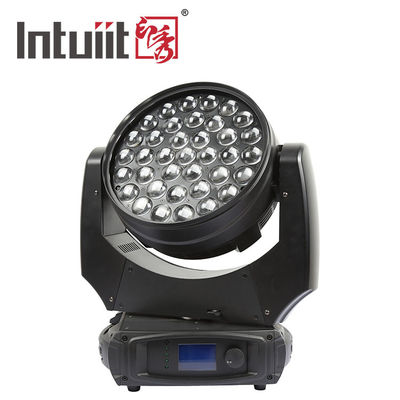 37x10W RGBW 4in1 LED Zoom Wash Head Light DMX512 การส่องแสงเวทีสําหรับ DJ งานพิธีงานแต่งงานเลี้ยง