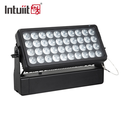 กลางแจ้ง 40 * 10W RGBW LED City Color Light Beam Wash Strobe Effect กันน้ํา เครื่องซักผนัง แสงน้ําท่วม IP65 DMX512 ระบบควบคุม