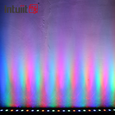 มืออาชีพ 24 * 0.5W LED เวทีแสงบาร์ DMX RGB ไฟ LED Strobe ไฟเครื่องซักผ้าฝาผนัง