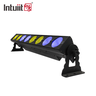 เครื่องล้างผนังมืออาชีพ แสง LED Blinder Rgb Linear Bar 8 * 15w Cob LED ด้วยการควบคุมพิกเซล