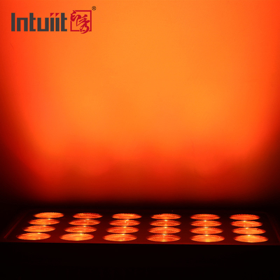 ไฟฟ้า LED ดาวลื่นภายนอก หน้าผนังอาคาร 24 * 10w DMX เครื่องล้างผนัง IP65 RGBW สีผสมสถาปัตยกรรม สวนทัศน์