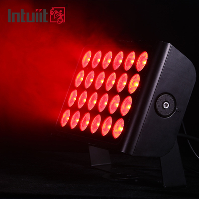 ไฟฟ้า LED ดาวลื่นภายนอก หน้าผนังอาคาร 24 * 10w DMX เครื่องล้างผนัง IP65 RGBW สีผสมสถาปัตยกรรม สวนทัศน์