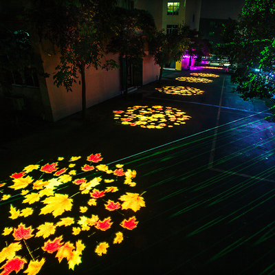 โปรเจคเตอร์ Gobo Outdoor โปรเจคเตอร์โฆษณา 400w โปรเจคเตอร์หมุน LED กันน้ํา IP65 โลโก้ โปรเจคเตอร์