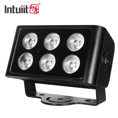 IP65 กันน้ํา 6x5W RGBW 4 ใน 1 LED Flood Light DMX Control Plane Spot Light Background สีดี้ DJ ดิสโก้ ไฟเวที