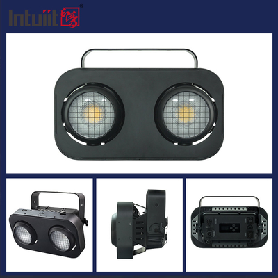 2 ตา ดอกสีขาวอุ่น / RGB Cob Par Blinder 2x90w แสงผู้ชม Led stage Blinder