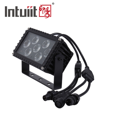 7x3W IP66 ไฟฉายกลางแจ้งใช้ LED ไฟฉายกลางแจ้งมุม 25 องศา โปรเจกชั่นสถาปัตยกรรม