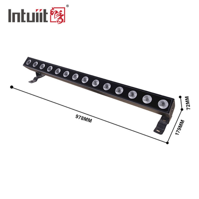 กันน้ํา IP65 RGBW 4in1 14x10w Pixel Bar LED Wall Washer DMX512 การควบคุม ขาวสําหรับงานแต่ง DJ Beam stage lighting