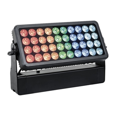 โคมไฟสีเมืองกันน้ําภายนอก 40x10W RGBW เครื่องซักผนัง LED Flood Stage Light