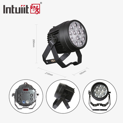 LED Par ไฟ 12x10W RGBW เสียงเปิด DMX512 การควบคุม LED zoom par ไฟ