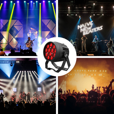 LED Par ไฟ 12x10W RGBW เสียงเปิด DMX512 การควบคุม LED zoom par ไฟ