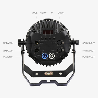 LED Par ไฟ 12x10W RGBW เสียงเปิด DMX512 การควบคุม LED zoom par ไฟ