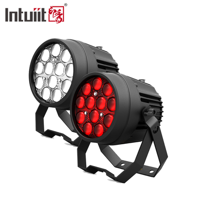 LED Par ไฟ 12x10W RGBW เสียงเปิด DMX512 การควบคุม LED zoom par ไฟ