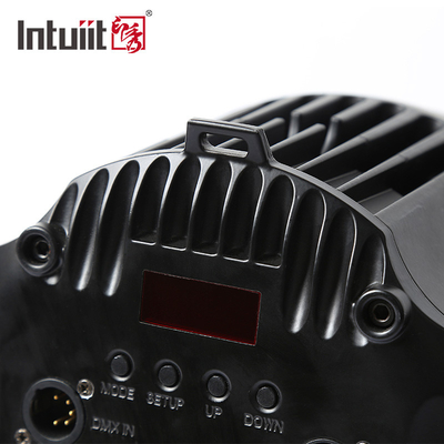 อลูมิเนียมเหล็ก LED Par 12x10W RGBW 4in1 Dmx 512 ไฟ DJ ล้างแสงเวที