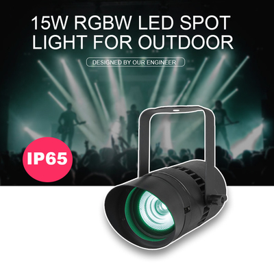 ไฟฉาย LED เครื่องล้างผนัง 15W แสงแคบ 4.5 องศา มุม โรงแรม แสงน้ําท่วม สวน RGBW ไฟฟ้าอาคาร