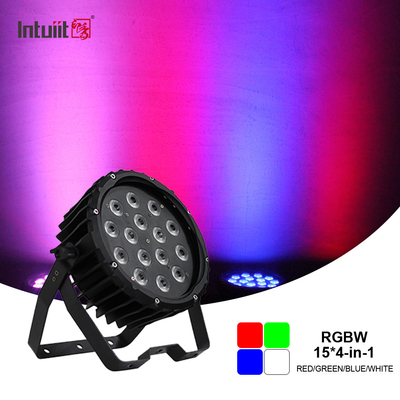90W RGBW 4in1 par สลิม LED flat par แสงกระปุกสําหรับกิจกรรม dj stage กลางแจ้ง