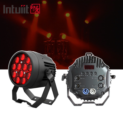 12x10W RGBW 4in1 กลางแจ้ง IP65 กันน้ํา แหลมอัลลูมิเนียมหนัก แบน LED Par Light