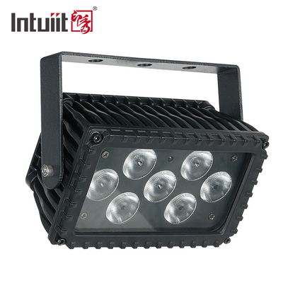 7x3W RGBW LED นอก 25 องศา มุมการออกแบบสถาปัตยกรรม ไฟโฟลด์ ไฟหน้าต่างสําหรับอาคาร