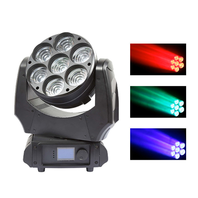 LED Moving Head Light 7x40w RGBW 4in1 Sharpy Beam With Zoom Wash stage Lighting DJ ไฟ