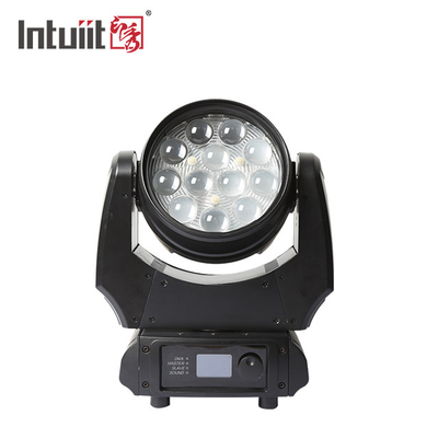 Led Wash Par 4In1 12X10W Zoom Rgbw Led Wash Moving Head Light สําหรับ DJ ดิสโก้ ไฟเวที