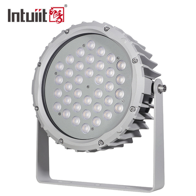 72w RGBW DMX512 กันน้ำนำน้ำท่วมไฟภายนอกภูมิทัศน์สวนรอบเวที Par Light
