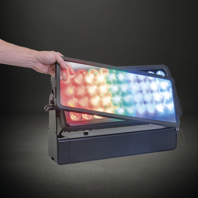 40x10W RGBW 4 in 1 LED Floodlight IP65 กันน้ํา แสงเวที DMX512 การควบคุม DJ อุปกรณ์ดีสโก้ การแสดงกลางแจ้ง