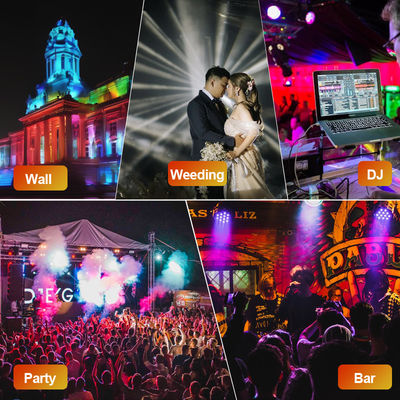 Dmx 16x5w 4in1 แสงเวทีกันน้ํา