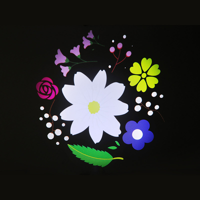 Led Gobo Projector 60w Led Auto Color Changing Projector แสงฉายกลางแจ้ง โลโก้แบบกําหนดเอง