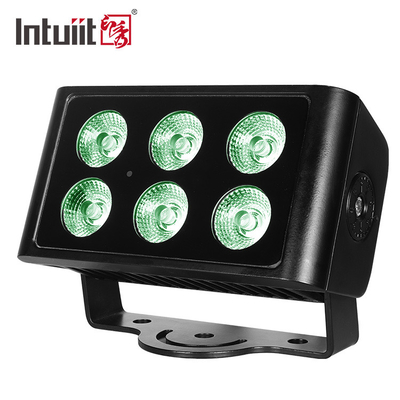 แสงน้ํากันน้ํา RGBW LED แสงน้ําท่วม RGBW 4in1 City Color Light 6*5w แสง LED นอก