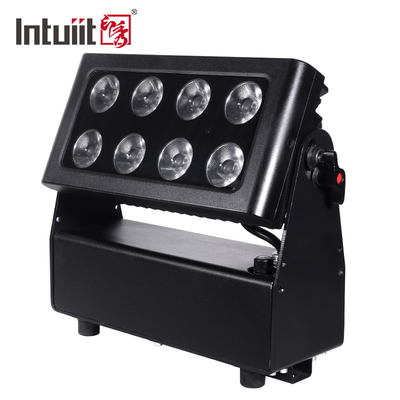 IP65 กันน้ํา ล้างผนัง โครงสร้างแสง 8 * 15W RGBW 4in1 นําแสงสีเมืองกลางแจ้ง