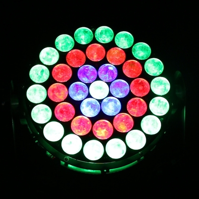 37x10W RGBW 4in1 Led Wash Stage Lighting DMX Professional Dj Lights 370W Zoom Moving Head Light สําหรับงานปาร์ตี้