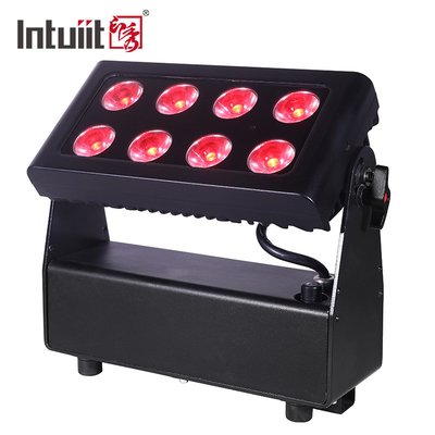 8X15W RGBW 4-in-1 LED Uplights แบตเตอรี่ไฟฟ้าเวทีไฟฟ้า DJ ไฟฟ้าการควบคุมไกลและ DMX