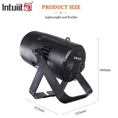กันน้ํา 200W RGBW 4in1 DMX Led Cob Zoom กิจกรรมกลางแจ้ง
