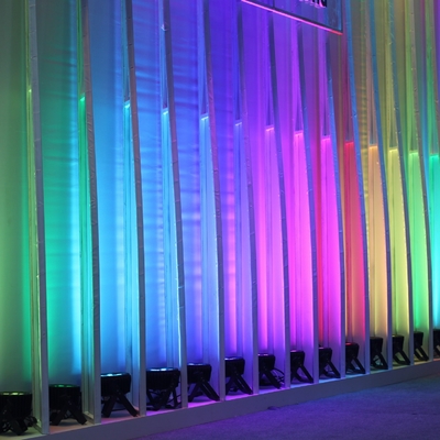 ความสว่างสูง 12x3W 3In1 Rgb Led Par Light 12 Led Par Can สเตจไลท์ บาร์ Dj Wedding