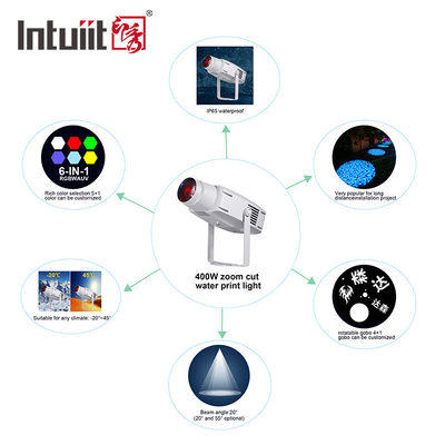 โปรเจคเตอร์โฆษณา Gobo ภายนอก 400W พลังงานสูง