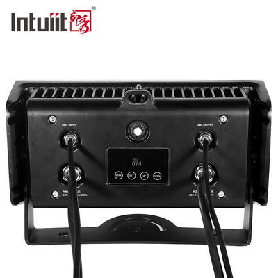 80W Outdoor IP65 Square DMX RGBW LED Flood Light สําหรับอาคาร หน้าผนัง LED แสงระบายน้ํา