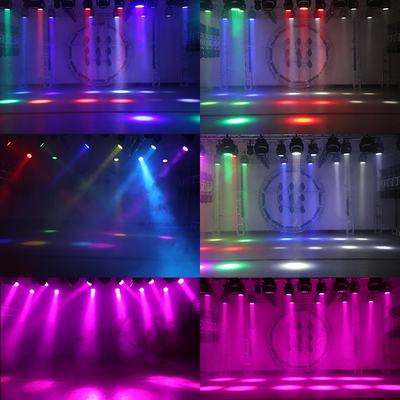 ไฟเวที LED 19x10W DMX RGBW 4in1 Zoom LED ล้างผนัง ไฟหัวเคลื่อนที่ สําหรับ DJ Bar Disco Club Concert