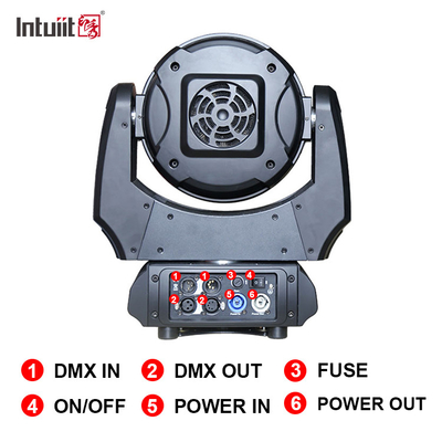 19x15w Rgbw 4in1 LED หัวเคลื่อนที่ Zoom ล้างเวทีแสงสว่าง สายแสง LED หัวเคลื่อนที่