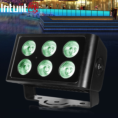 6x5W 4in1 ด้านนอก dmx rgbw IP65 LED ผนังล้าง LED ไฟฟ้าน้ําท่วม