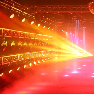 37x10W Zoom Beam Wash ขับเคลื่อนแสงหัวสําหรับผลประกายเวทีด้วย RGBW 4in1 LED และ DMX Control Dj Disco และไนท์คลับ