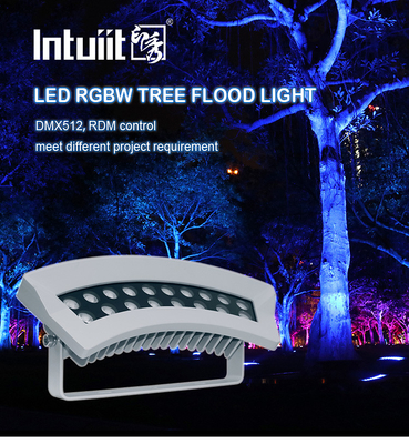 ไฟกลางแจ้งที่ได้รับการจัดอันดับ IP65 ประกอบด้วย LED RGBW ขนาด 36W 1100 ลูเมน