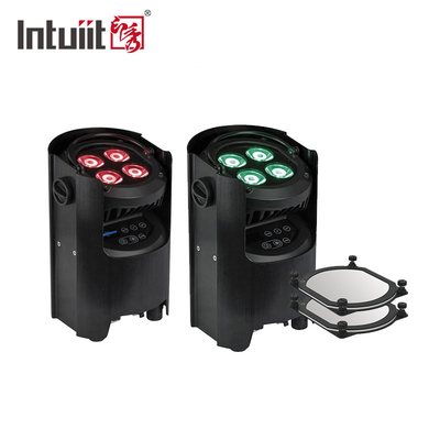 4x12W 4-in-1 RGBW Dj Wedding แบตเตอรี่ไฟฟ้า LED Uplight WIFI สายไร้สาย Dmx ดิสโก้
