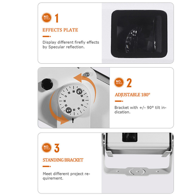 กลางแจ้ง ip65 กันน้ําเลเซอร์ฟ้า 13W ไฟฟ์ฟลาย โปรเจคชั่นหลอดไฟเลเซอร์แสงดาวแสงโปรเจคเตอร์