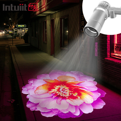 โปรแกรม LED HD 60W โปรเจคเตอร์โลโก้ Gobo ในภายในภายนอก Ip65 กันน้ําหมุนโฆษณาภาพโฉมแสงสําหรับงานแต่งพื้น