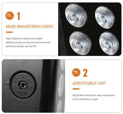 80W Outdoor IP65 Square DMX RGBW LED Flood Light สําหรับอาคาร หน้าผนัง LED แสงระบายน้ํา