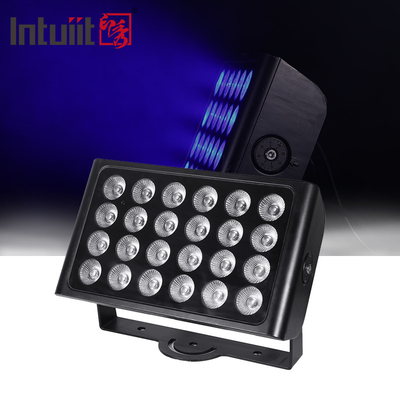 24x10W RGBW 4 IN 1 กลางแจ้ง IP65 Led Wall Washer แสงน้ําท่วม