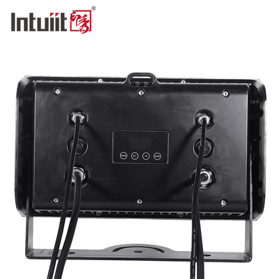 ไฟเวที LED ขับเคลื่อนด้วยแบตเตอรี่ขนาด 8 × 15W RGBW พร้อมรีโมตคอนโทรล