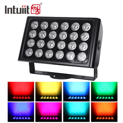 ไฟเวที LED ขับเคลื่อนด้วยแบตเตอรี่ขนาด 8 × 15W RGBW พร้อมรีโมตคอนโทรล