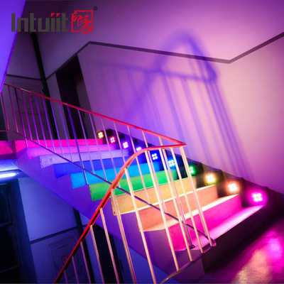 IP54 Mini Uplights 4X12W แบตเตอรี่สโปตไลท์ 4 LEDs สายไร้สาย DMX & IR ไฟไกล Uplights ดิสโก้ คลับ ปาร์ตี้ สเตจ Uplight