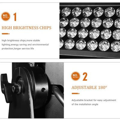 โรงงานขายส่ง 2000W LED Flood Light Outdoor IP65 48x40W RGBW 4in1 แสงล้างอาคารสรรค์สําหรับโครงการเสริมสวยเมือง